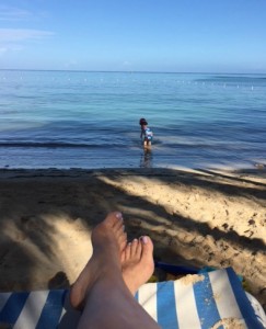 feet on beach